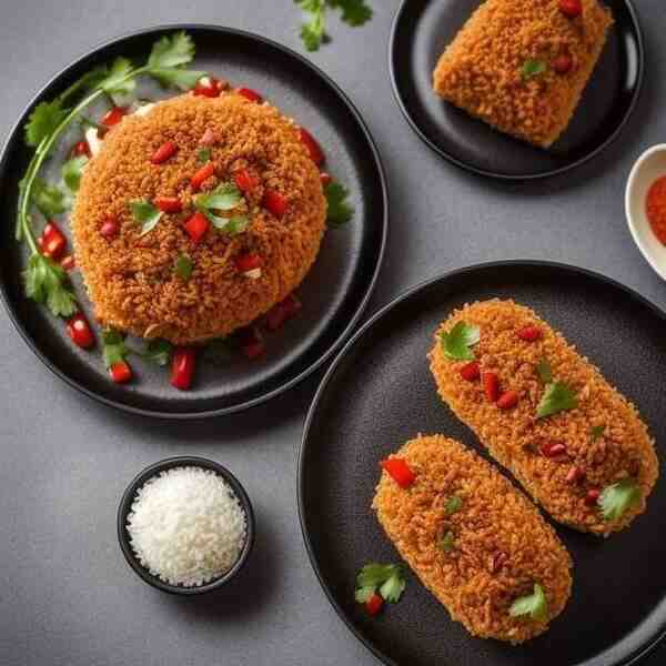 Перец фаршированный рисом и мясом